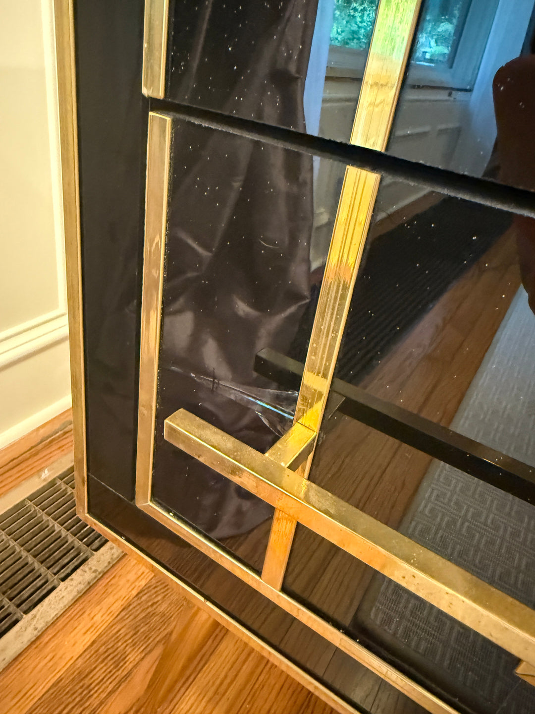 Black Murano Glass Dresser with Two Drawers, circa 1980, from Italy