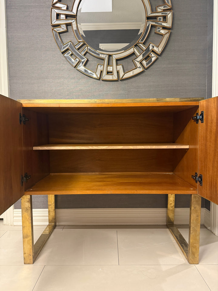 White Murano Glass Dresser with Shelf, circa 1980, from Italy