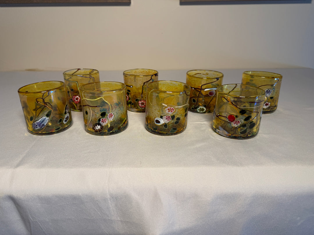 Hand Blown Glasses by Artist Paul Counts