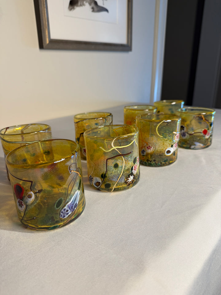 Hand Blown Glasses by Artist Paul Counts