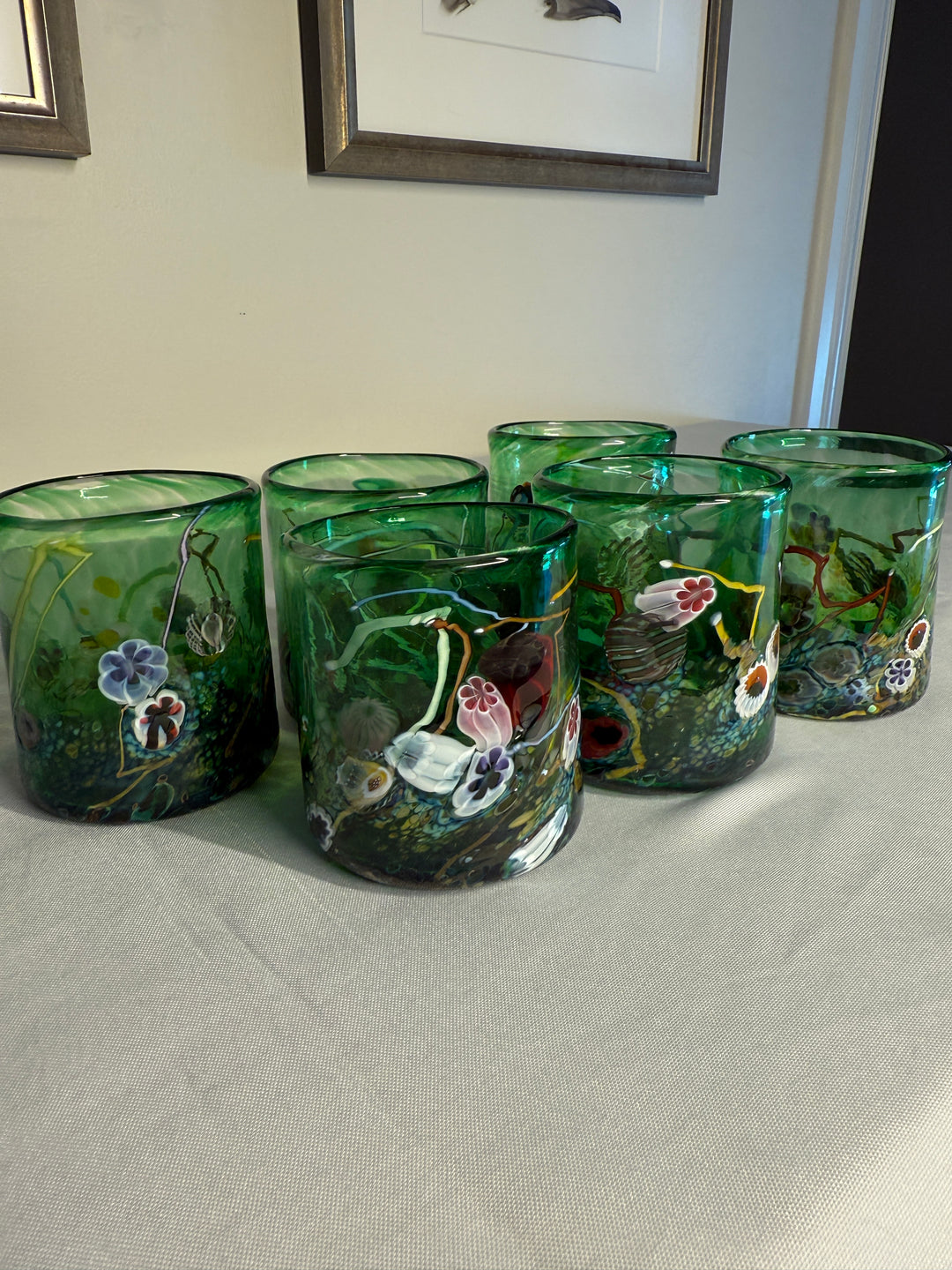 Hand Blown Glasses by Artist Paul Counts