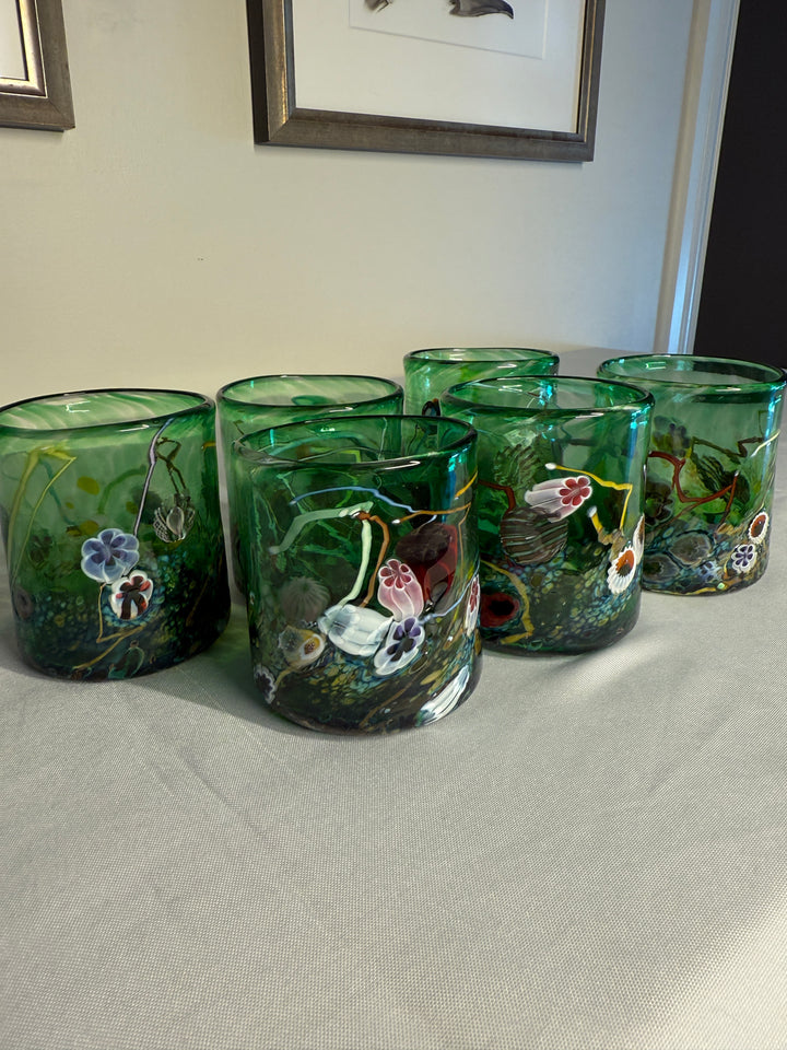 Hand Blown Glasses by Artist Paul Counts