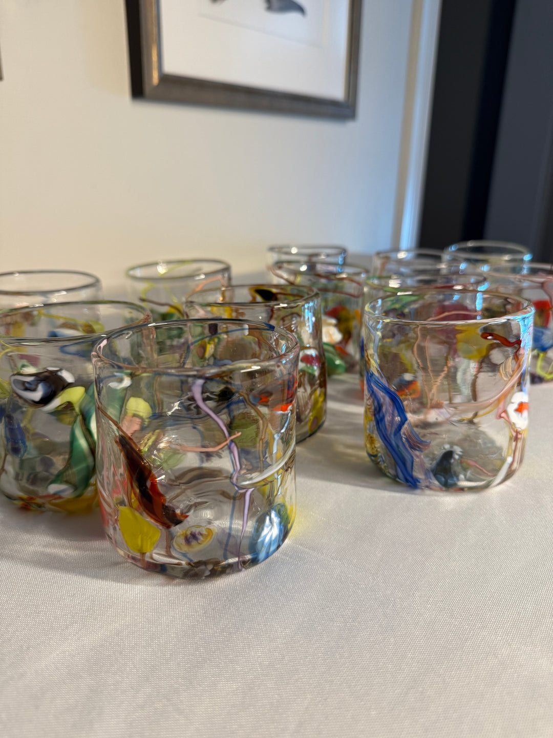 Hand Blown Glasses by Artist Paul Counts