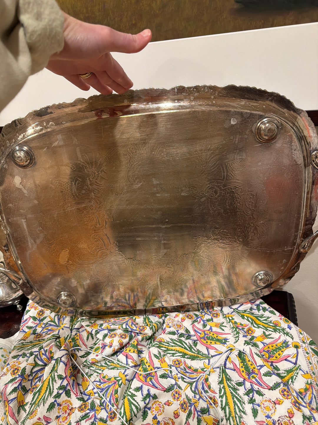 Silver Plated Serving Tray