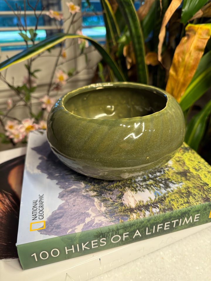 Green Ceramic Decorative Bowl