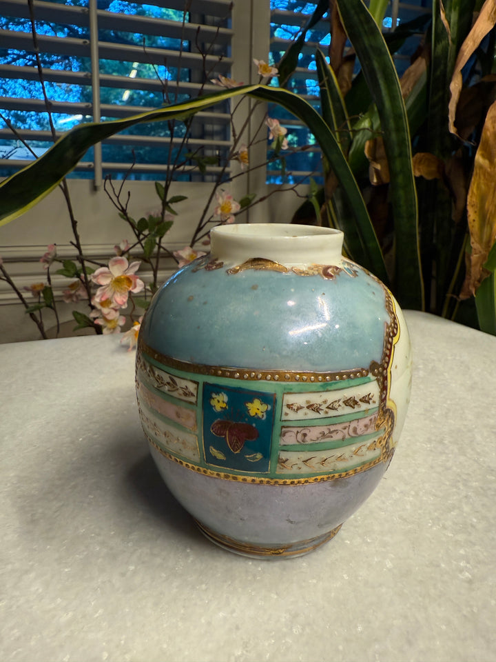 Hand-Painted Antique Porcelain Vase