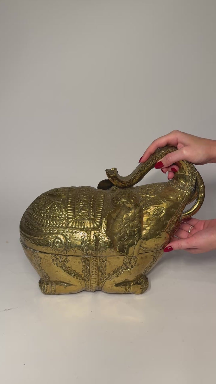Brass Elephant Box