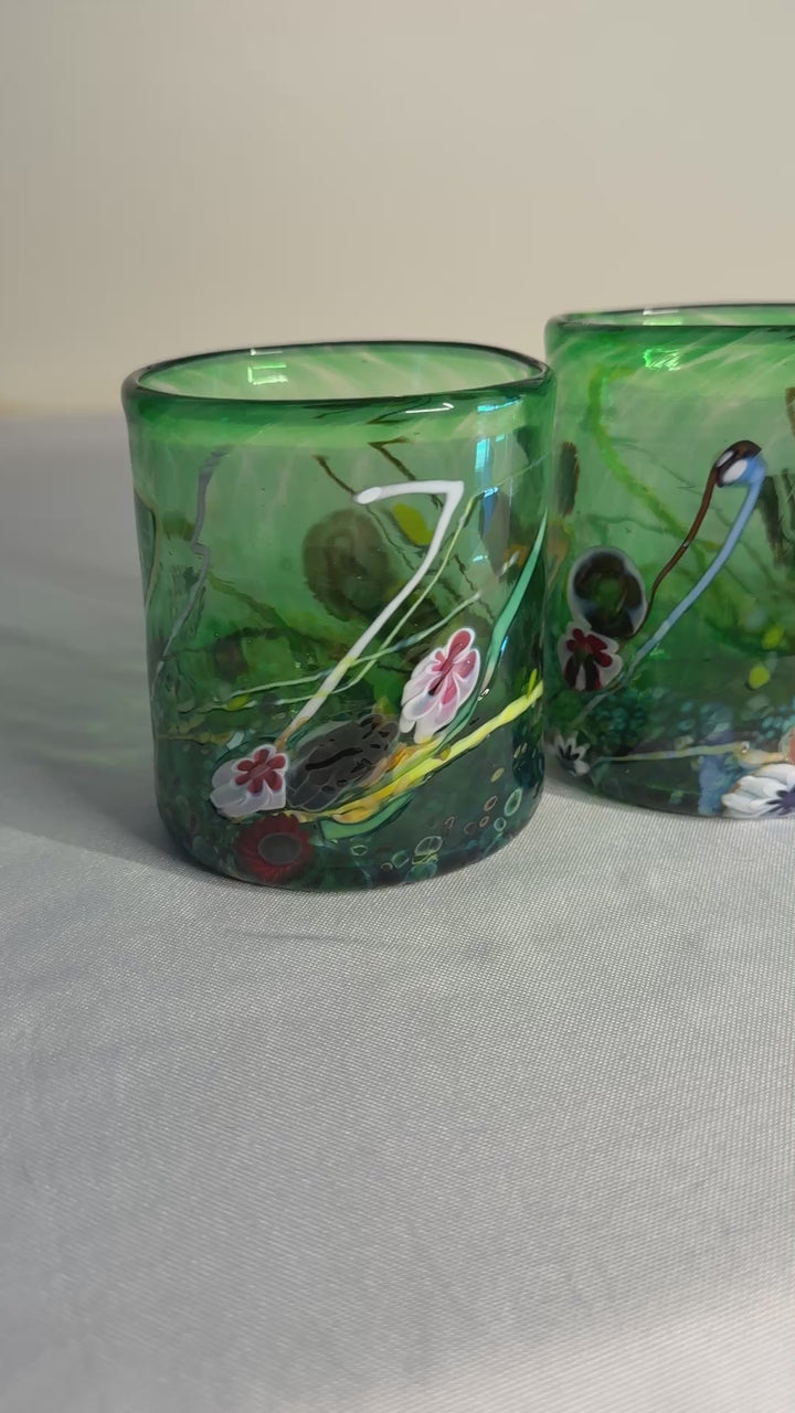 Hand Blown Glasses by Artist Paul Counts