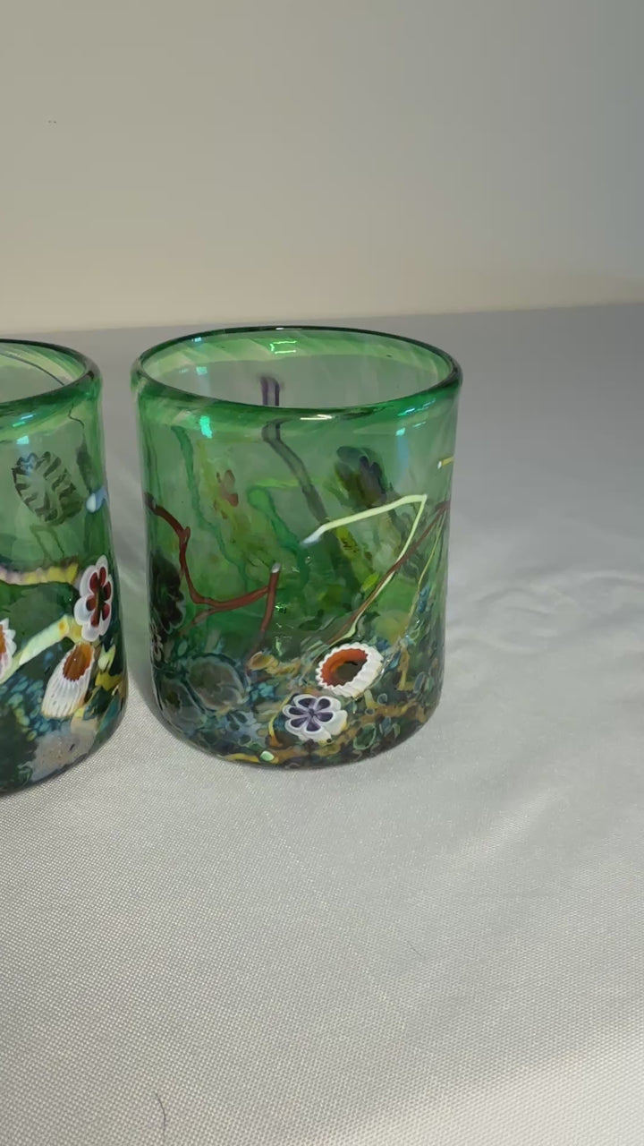 Hand Blown Glasses by Artist Paul Counts