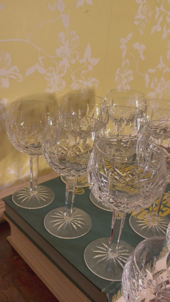 Waterford Balloon Wine Goblets - Set of 8