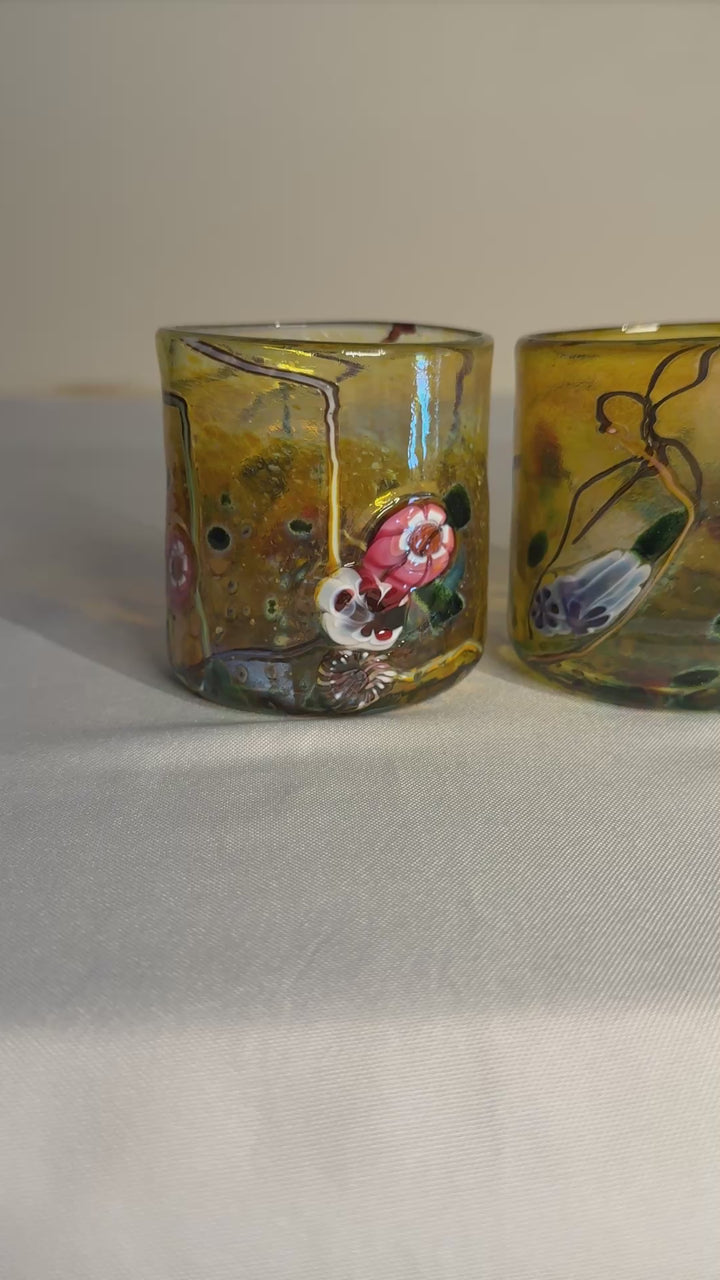 Hand Blown Glasses by Artist Paul Counts