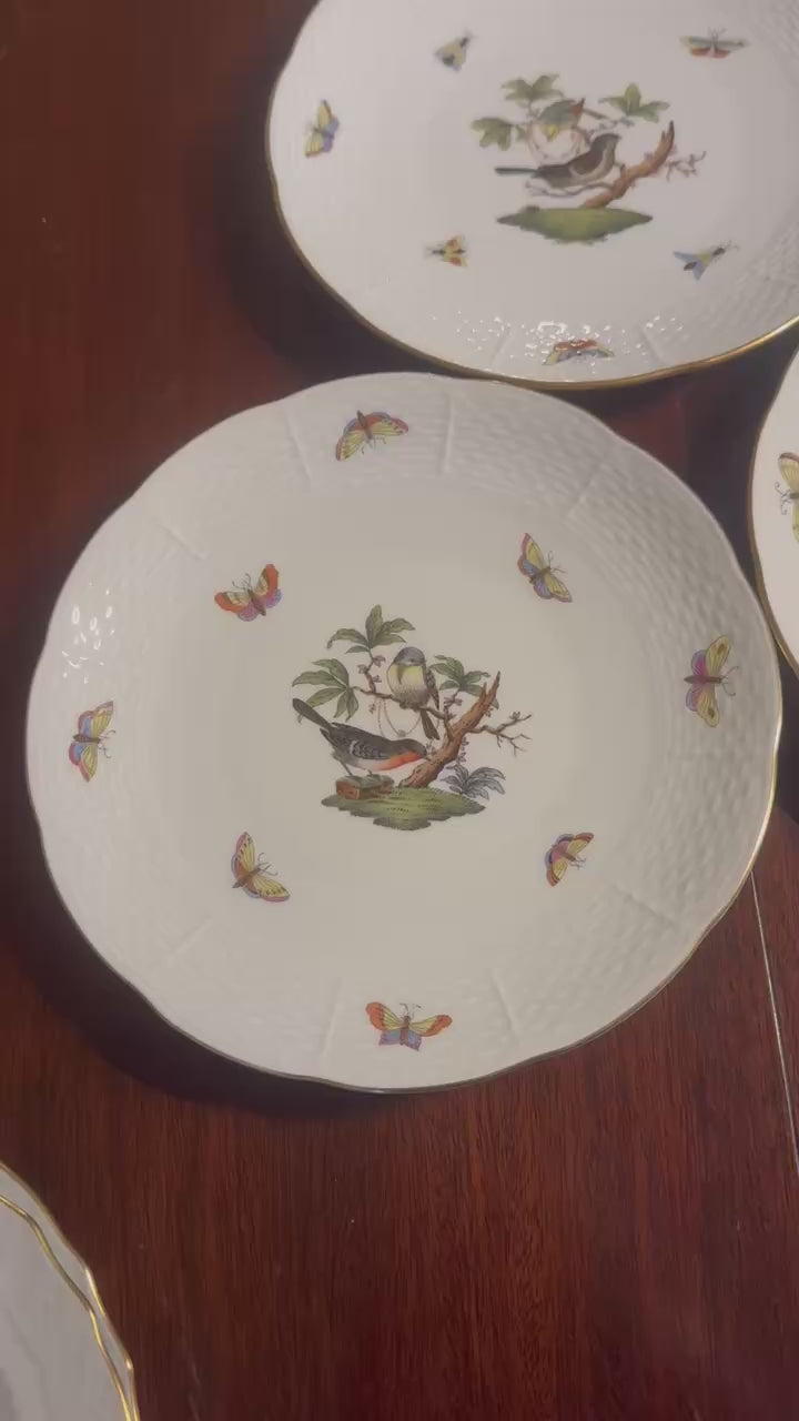 8 Herend Rothschild Salad/Dessert Plates - 8 inch diameter (#510)