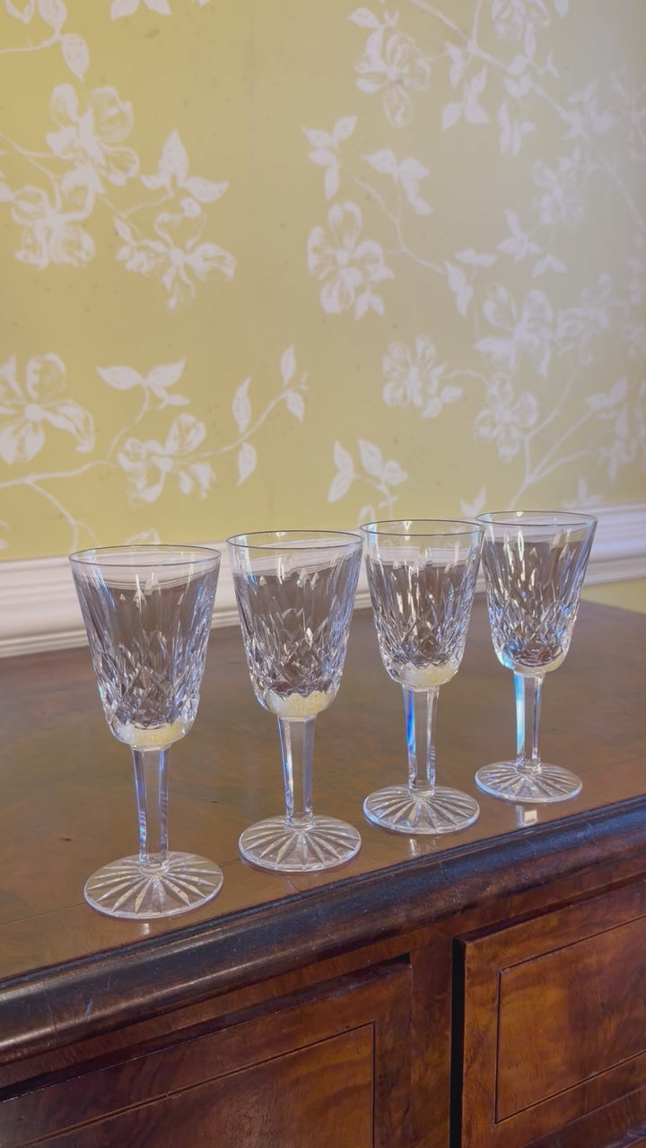 Waterford Lismore Sherry Glasses - Set of 4