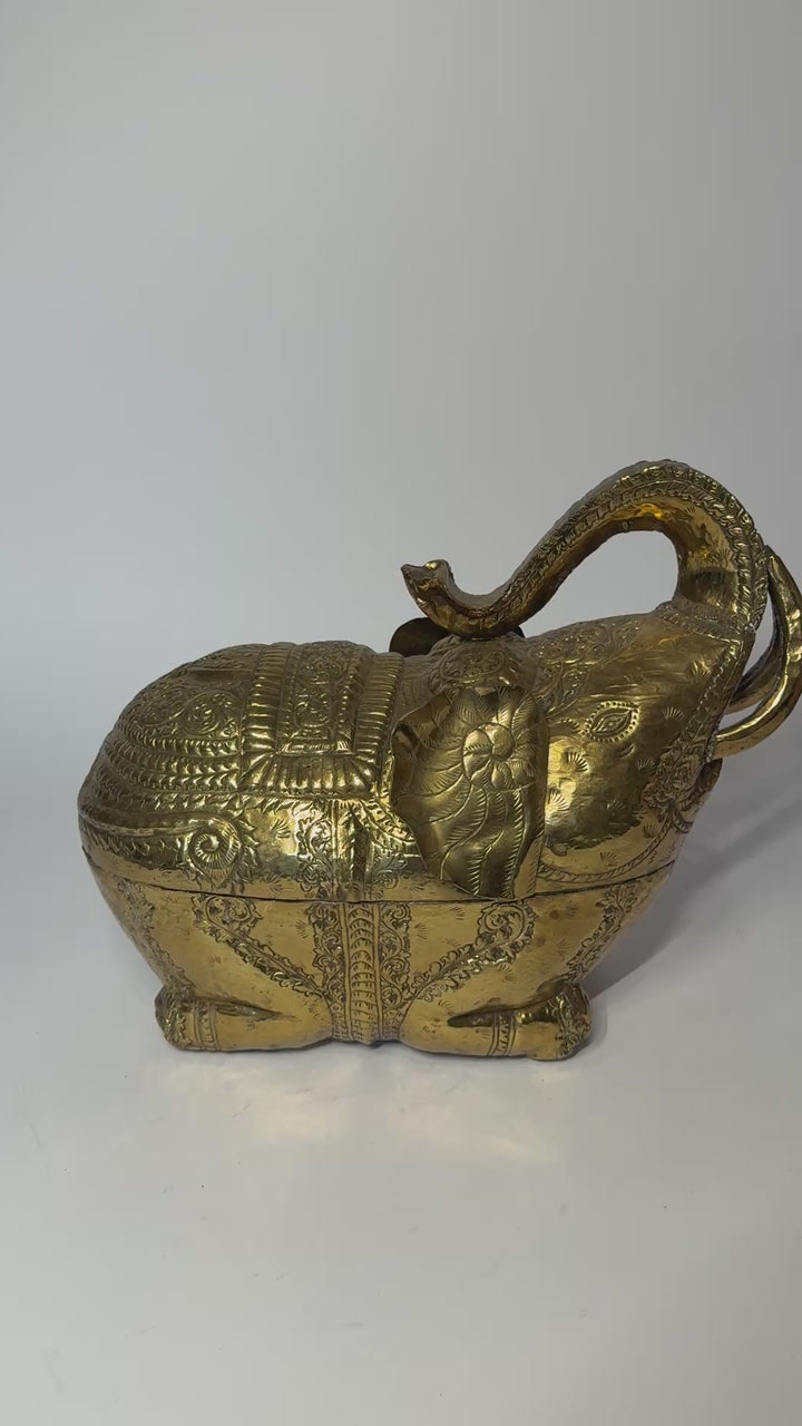 Brass Elephant Box