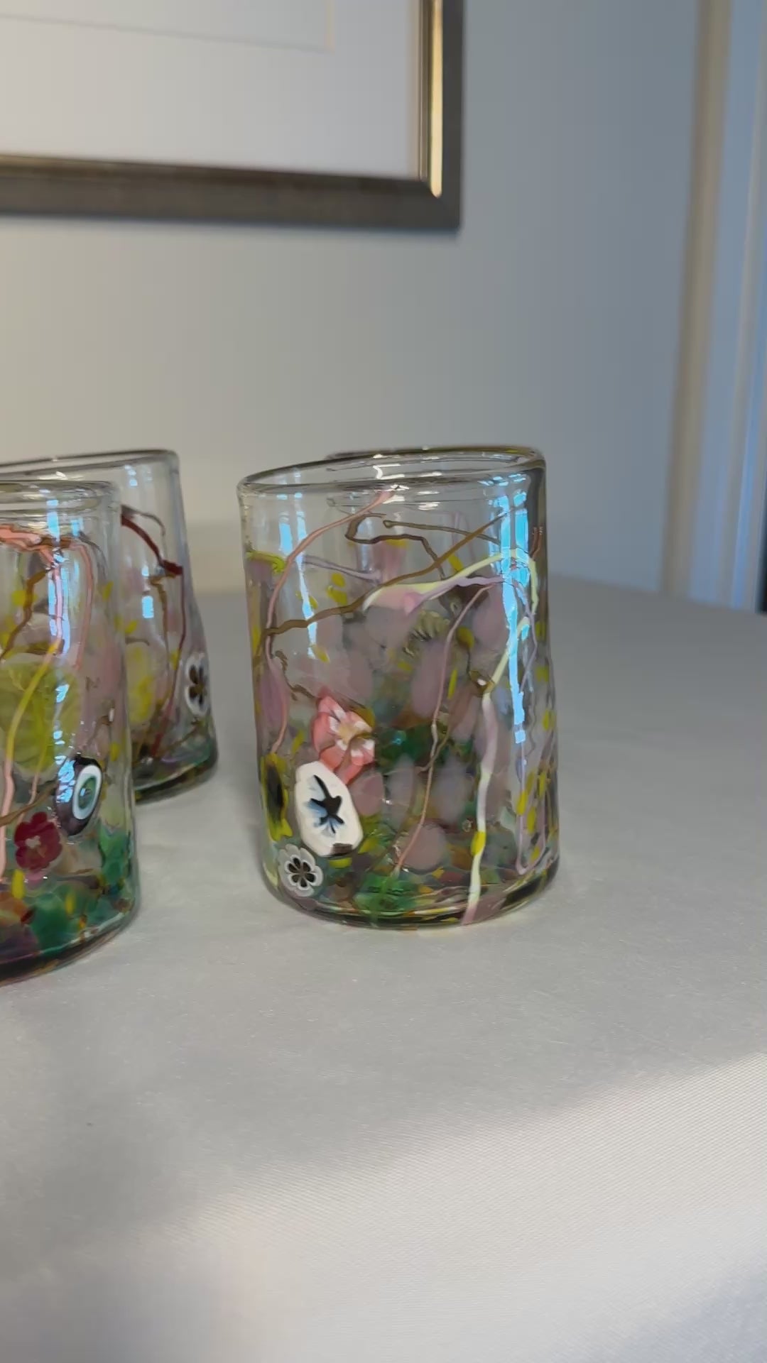 Hand Blown Glasses by Artist Paul Counts
