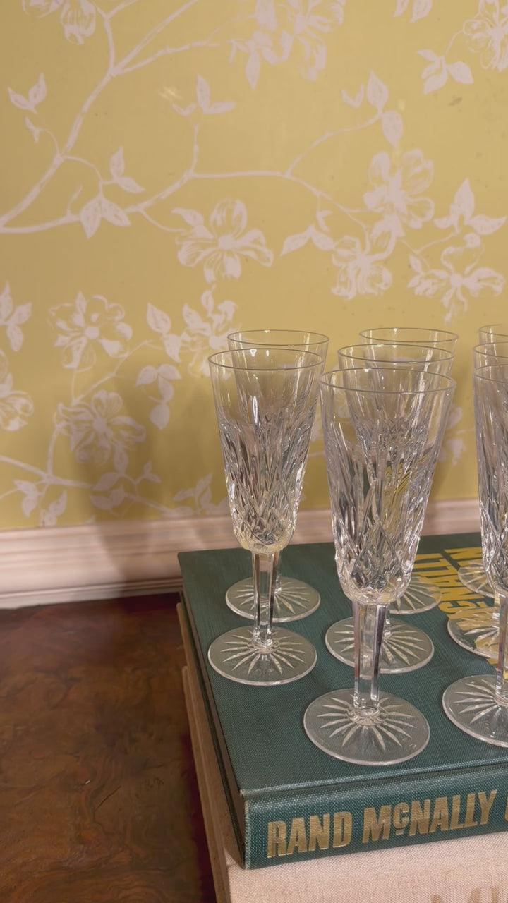 Waterford Lismore Champagne Flutes - Set of 12