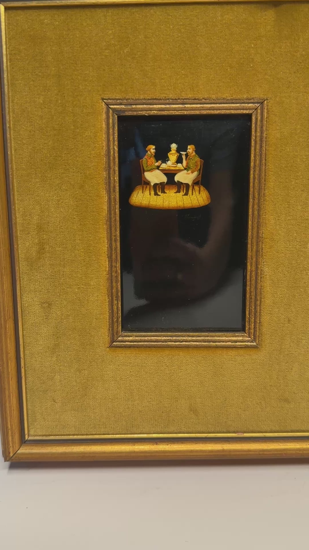 Pietra Dura People Plaque